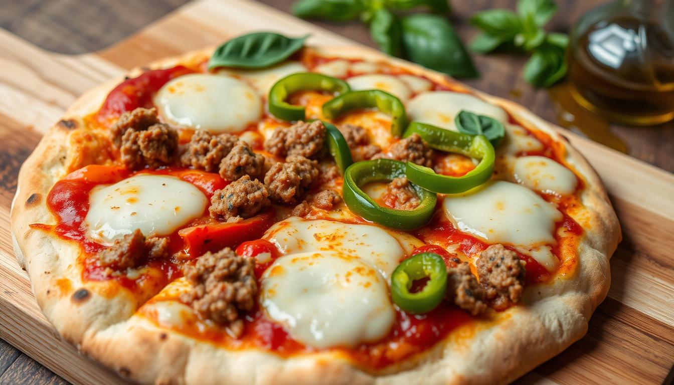 Homemade Italian Sausage Pizza