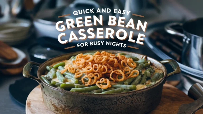 Quick and Easy Green Bean Casserole for Busy Nights