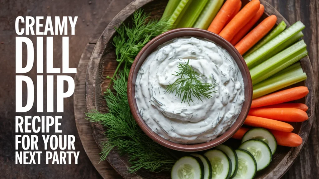 Creamy Dill Dip Recipe for Your Next Party
