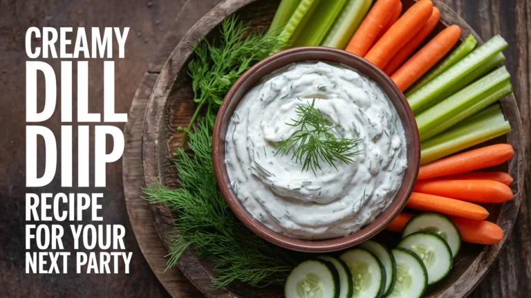 Creamy Dill Dip Recipe for Your Next Party
