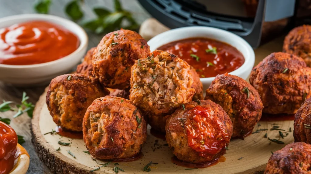 Frozen Meatballs in Air Fryer